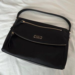 Kate Spade Mini Monks Black Nylon Messenger Bag with Strap